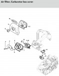 Stihl MS 150 TC-E Gasoline Chainsaw Spare Parts